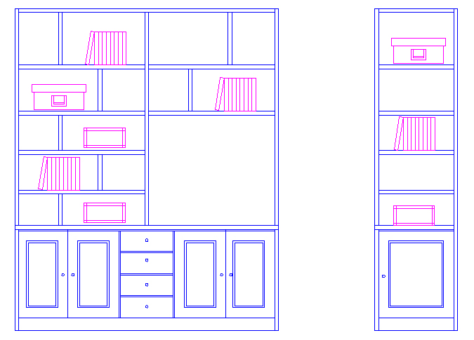 Mueble librería a medida